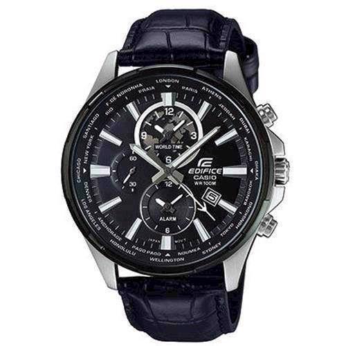 Image of Casio Edifice mat rustfri stål quartz multifunktion (5468) Herre ur, model EFR-304BL-1AVUEF